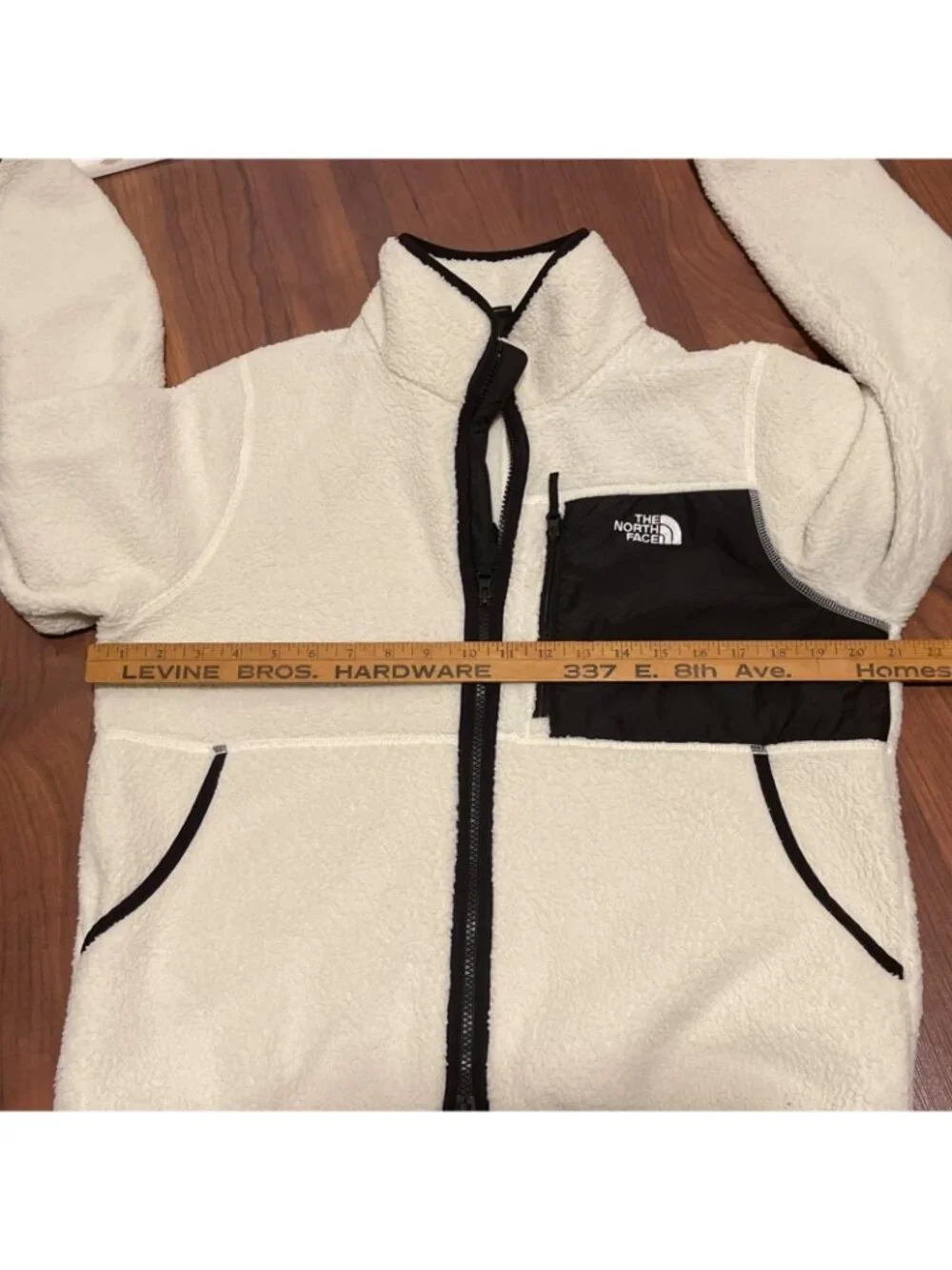 The North Face Yumiori  Full-Zip Jacket  Women's Medium White Dune Black Sherpa